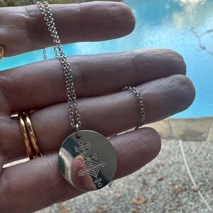 Viking Symbol Medal Astarstafur Love Silver Necklace